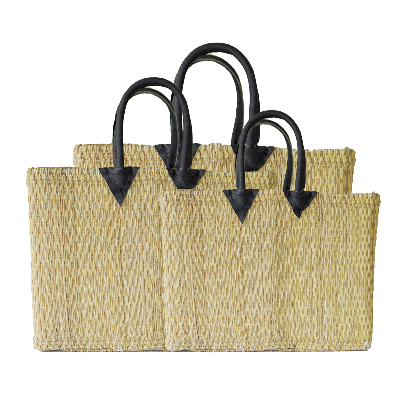 Lot de 3 Sacs à Main en Fibre Naturelle – Élégance et Durabilité