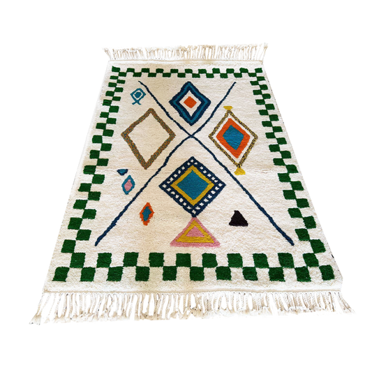 Tapis Fait Main Artisanal – Design Unique et Qualité Supérieure - 225x160cm