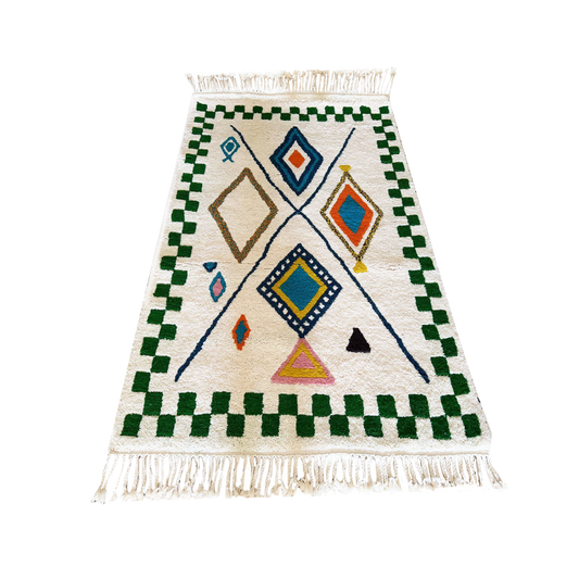 Tapis Fait Main Artisanal – Design Unique et Qualité Supérieure - 90x150cm
