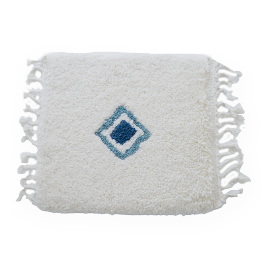 Tapis Fait Main Artisanal – Design Unique et Qualité Supérieure - 50x50cm