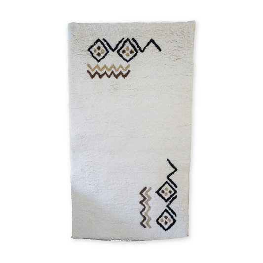 Tapis Fait Main Artisanal – Design Unique et Qualité Supérieure (184x149cm)