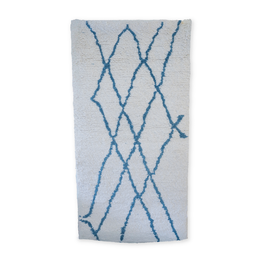 Tapis Fait Main Artisanal – Design Unique et Qualité Supérieure - 139x70cm