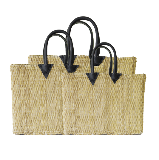 Lot de 3 Sacs à Main en Fibre Naturelle – Élégance et Durabilité